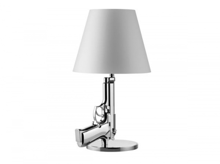 Tafellampen OUTLET LAATSTE SHOWROOM MODEL GUNS BEDSIDE GUN CHROOM by FLOS F2953057