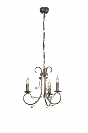 Hanglampen CLASSY Kroonluchter Roestkleur antiek by Trio Leuchten 110500328