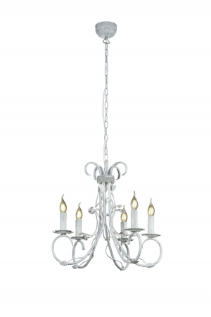 Hanglampen CLASSY Kroonluchter Antiek grijs by Trio Leuchten 110500561