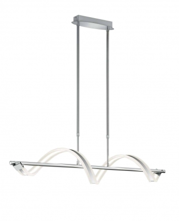 LED lampen SYDNEY LED Hanglamp Chroom by Trio Leuchten 372910106