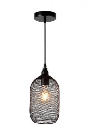 Wandlampen MESH hanglamp zwart by Lucide 43404/15/30