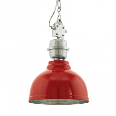 Hanglampen GRANTHAM hanglamp rood, chroom by Eglo 49177