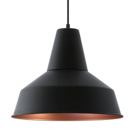 Hanglampen SOMERTON hanglamp zwart, koper by Eglo 49387