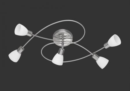 Plafondlampen CARICO LED Plafondlamp Trio Leuchten 671510507