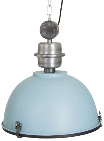 Hanglampen BIKKEL industriële hanglamp Blauw by Steinhauer 7586BL