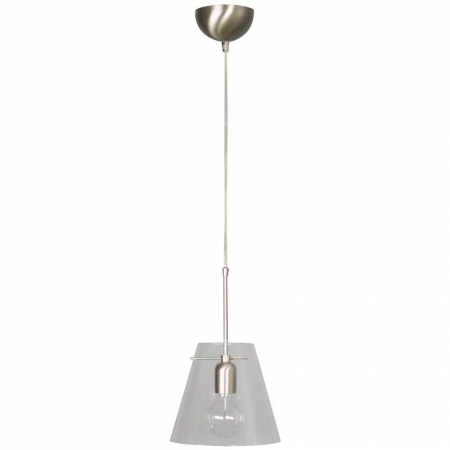 Hanglampen Glass Cloak hanglamp Staal by Steinhauer 7863ST
