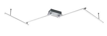 LED lampen HIGHWAY LED Geborsteld aluminium Trio Leuchten 871810405