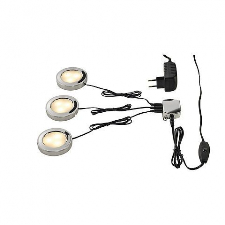 LED lampen CABINET LED Keukenspot Set Chrome