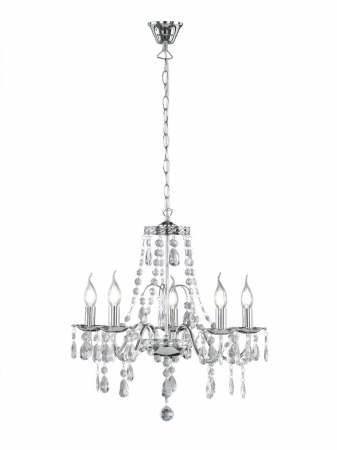 Hanglampen BAROQUE Kroonluchter Chroom by Trio Leuchten R11085006