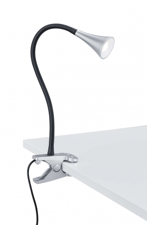 Tafellampen VIPER LED Klemlamp Titaan by Trio Leuchten R22398187