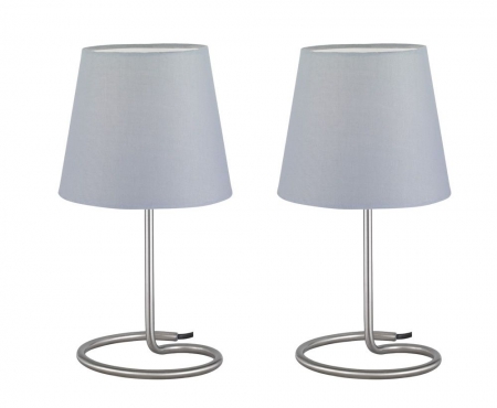 Tafellampen TWIN Tafel- & vloerlampen Nikkel mat Trio Leuchten R50272042