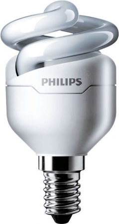 Spaarlampen E14 SPAARLAMP 5W (=25W) TORNADO by PHILIPS Warm Wit