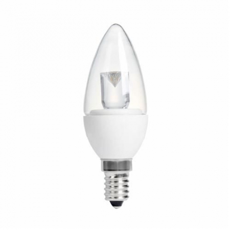 LED lampen E14 LEDLAMP KAARS 5,5W (=32W) DIMBAAR WARM WIT HELDER