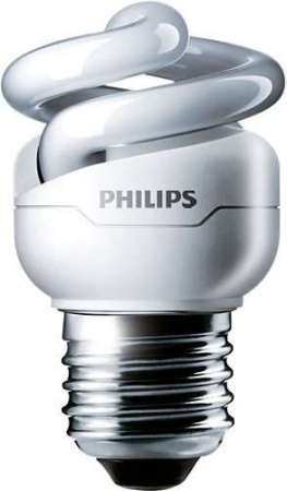 Spaarlampen E27 SPAARLAMP 5W (=25W) TORNADO by PHILIPS Warm Wit