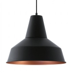 SOMERTON hanglamp zwart, koper by Eglo 49387