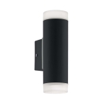 RIGA-LED wandlamp zwart by Eglo Outdoor 96505