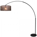 STRESA moderne vloerlamp Zwart by Steinhauer 9834ZW