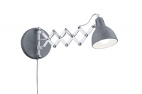 SCISSOR Wand lamp Beton kleur by Trio Leuchten R20321078