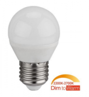 E27 LEDLAMP KOGEL 4W (=25W) DIM2WARM